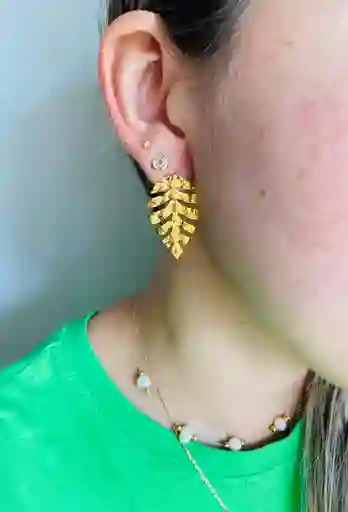 Aretes Hojas