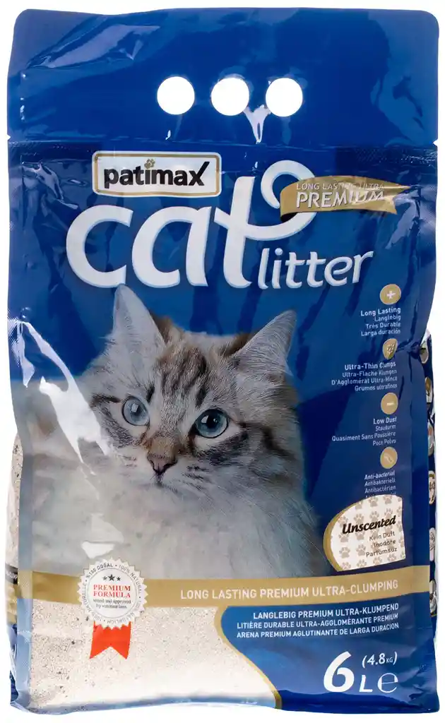 Arena Sanitaria Para Gato Premium Patimax Lavanda