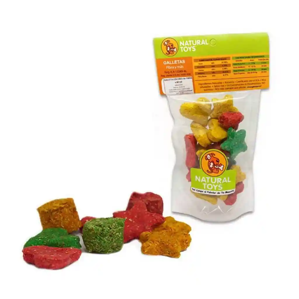 Galletas De Fibra Naturals Toys 80gr