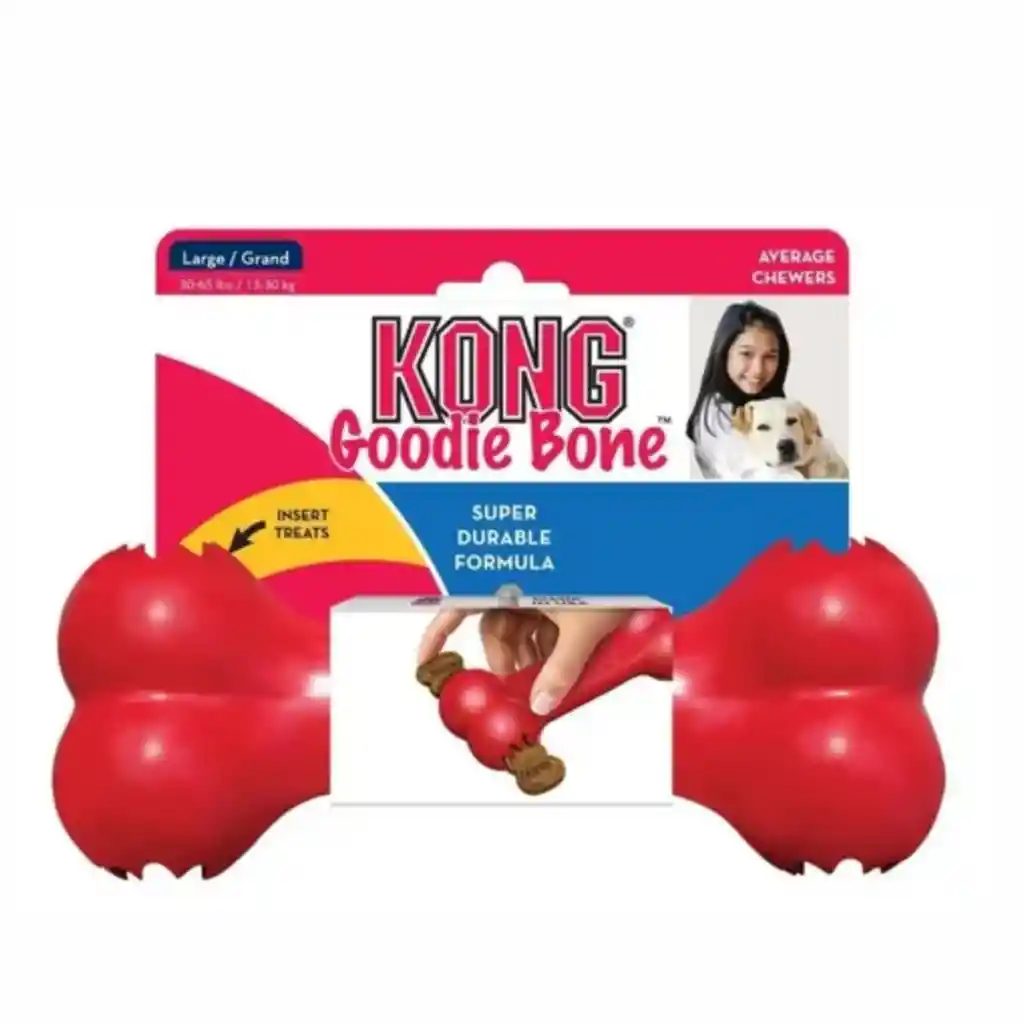 Hueso Caucho Medium Kong Goodie Bone Perro