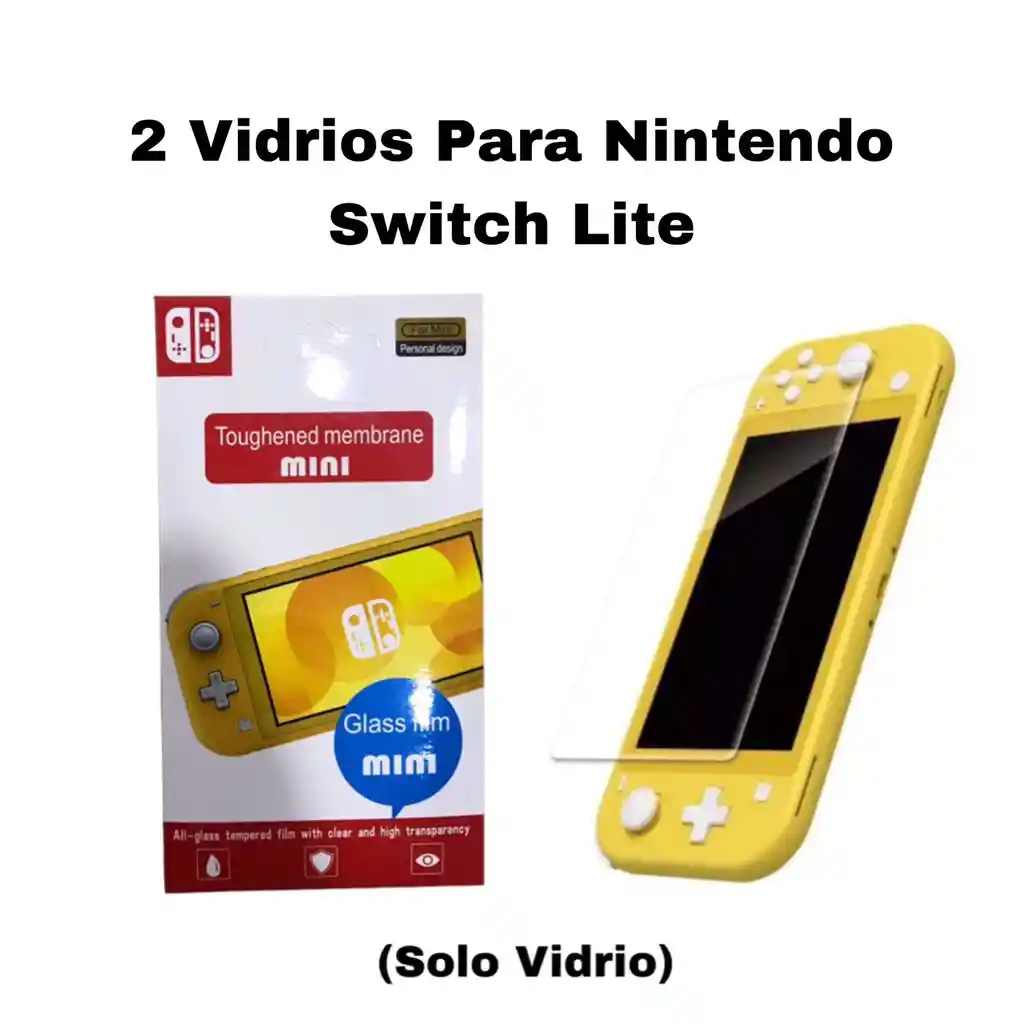 2 Vidrios Para Nintendo Switch Lite