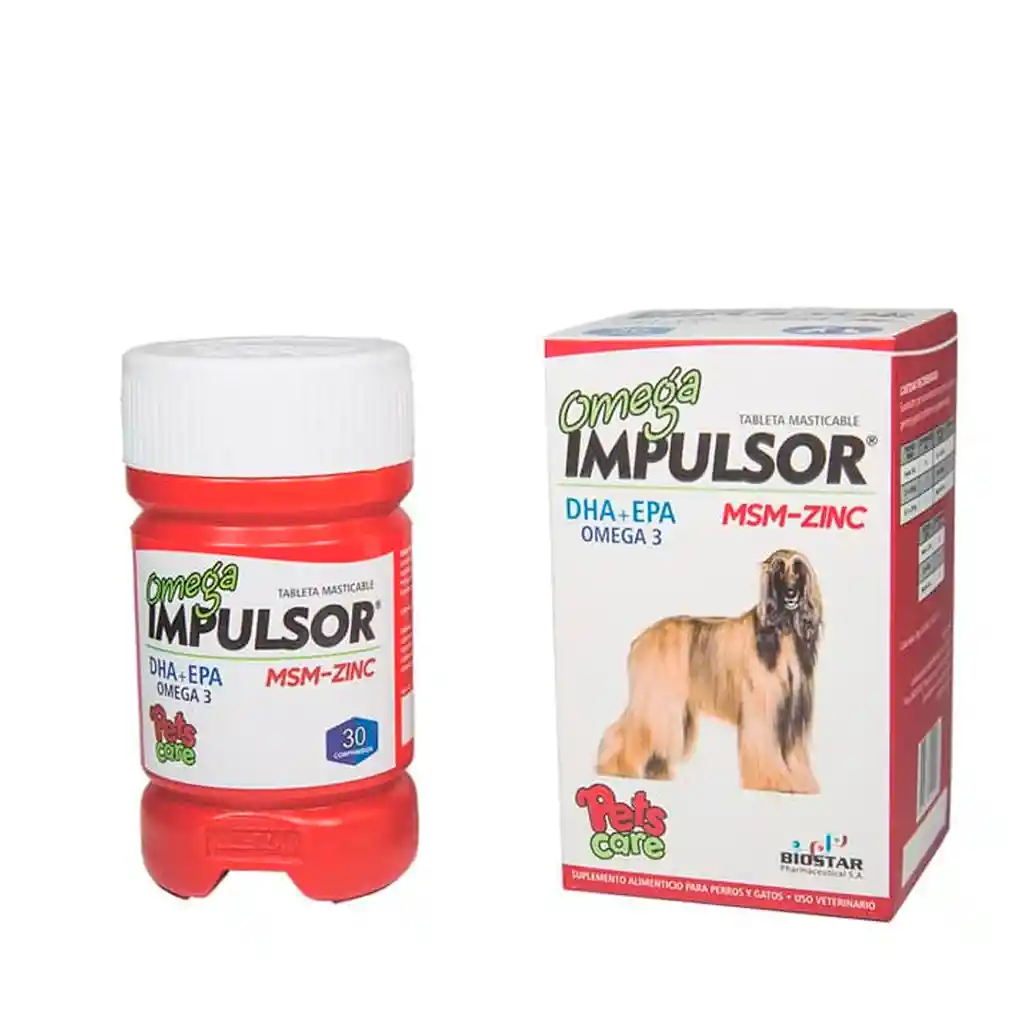 Suplemento Perro Y Gato Omega Impulsor Dha + Epa 30 Tabletas