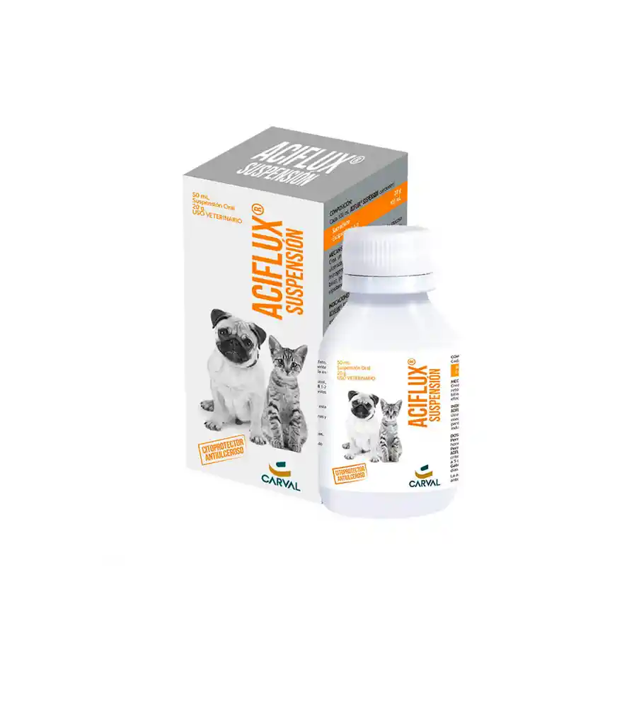 Digestivo Perros Y Gatos Aciflux Suspensión 50 Ml