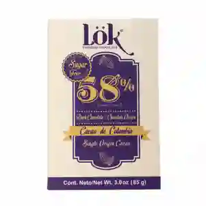 Chocolate 58% Sugar Free - Lok 85g