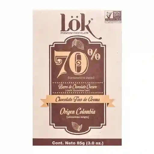 Chocolate 70% Origen - Lok 60g