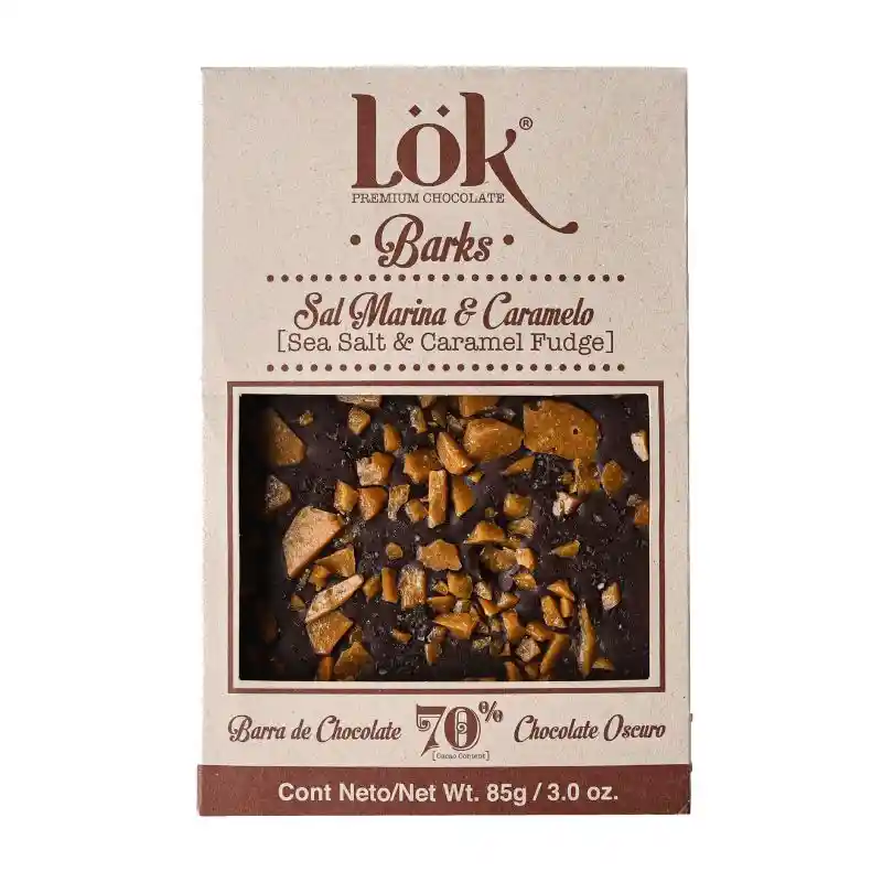 Chocolate 70% Sal - Caramelo - Lok 85g