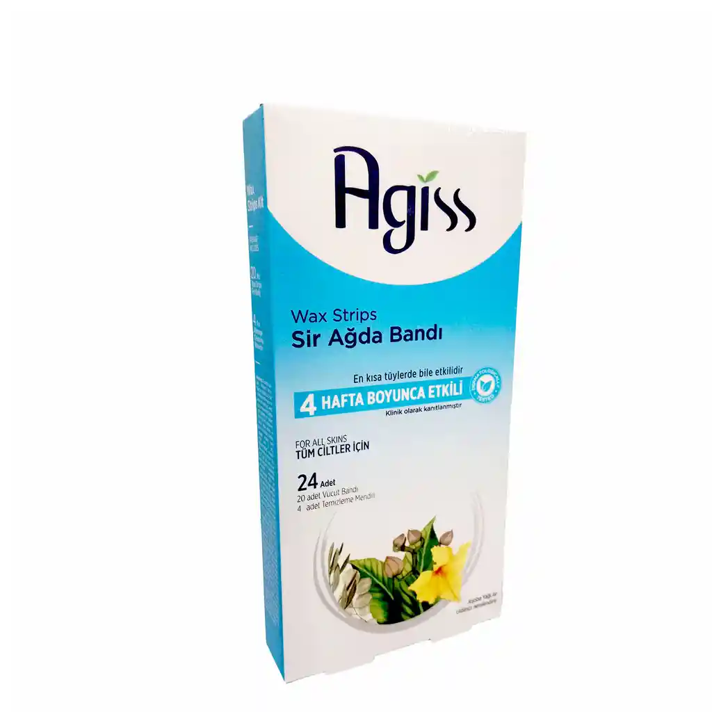 Agiss Tiras De Cera Facial Para Todo Tipo De Piel X24und