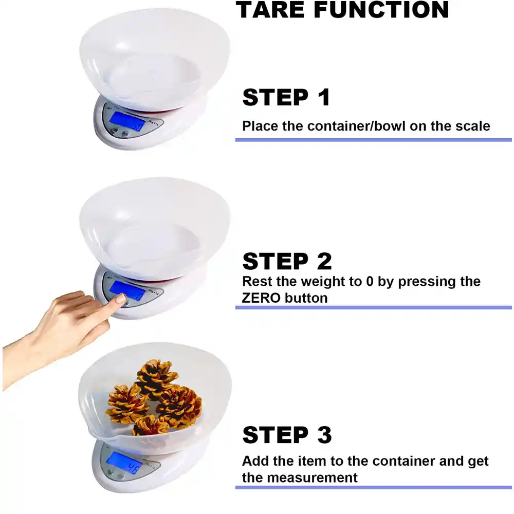 Gramera Digital Electrica De Cocina Bascula Pesa De 5 Kilos