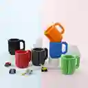 Mug Tipo Lego Bloques - Fucsia