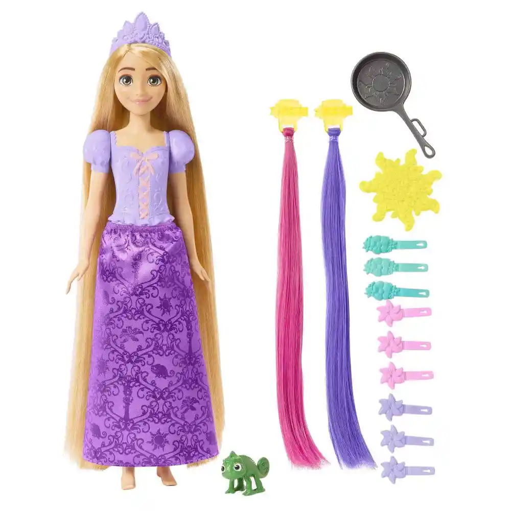 Disney Princesa Muñeca Rapunzel Cabello De Cuentos De Hadas Mattel