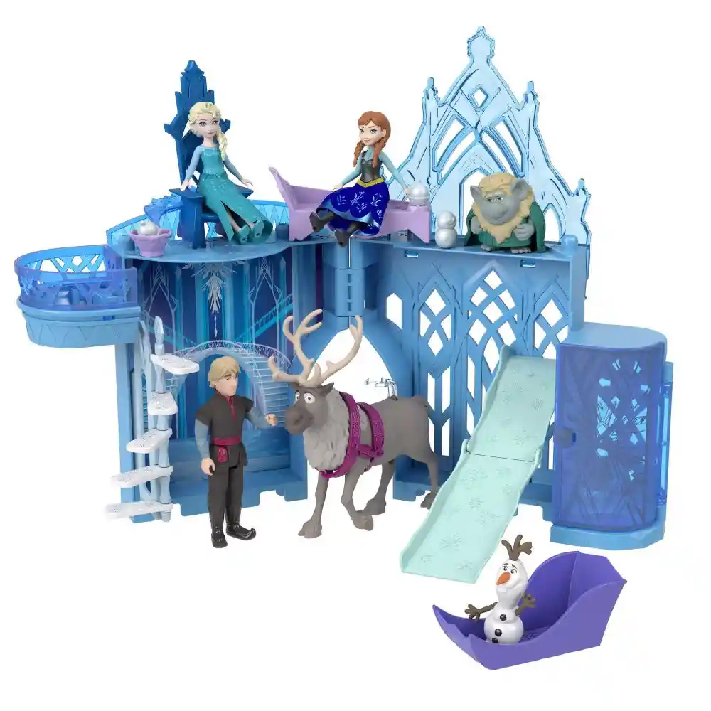 Disney Frozen Set De Juego Castillo De Hielo Elsa Apilable Mattel