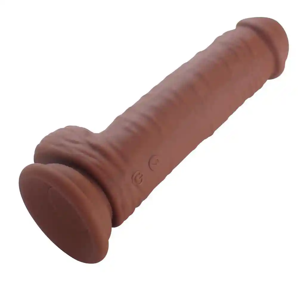 Dildo O Consolador Con Vibrador Y Chupa. Silicona Medica. Recargable 20cm