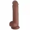 Dildo O Consolador Con Vibrador Y Chupa. Silicona Medica. Recargable 20cm