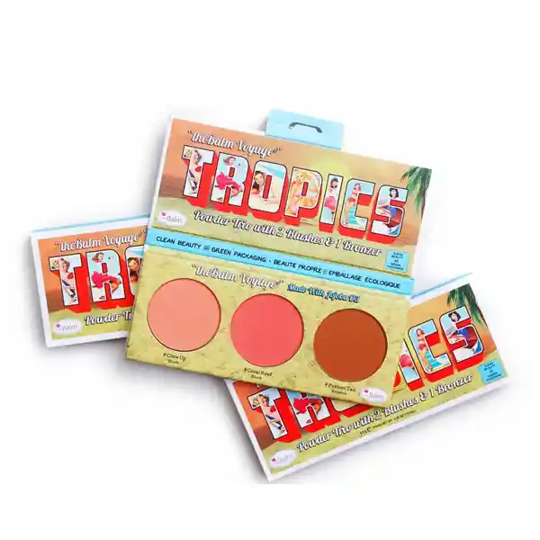 Paleta De Rubor The Balm Voyage Tropics 8.5g - Paleta De Rubor The Balm Pallete Voyage Tropics 8.5g