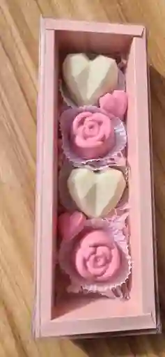 Caja De Acetato Con Chocolates Rellenos