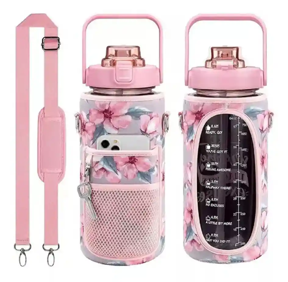 Funda Estuche Para Botella Termo Deportivo Portátil Correa F