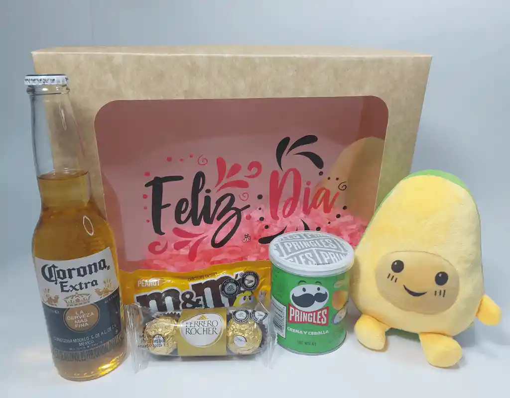 Regalo Peluche Aguacate + Corona + Chocolates