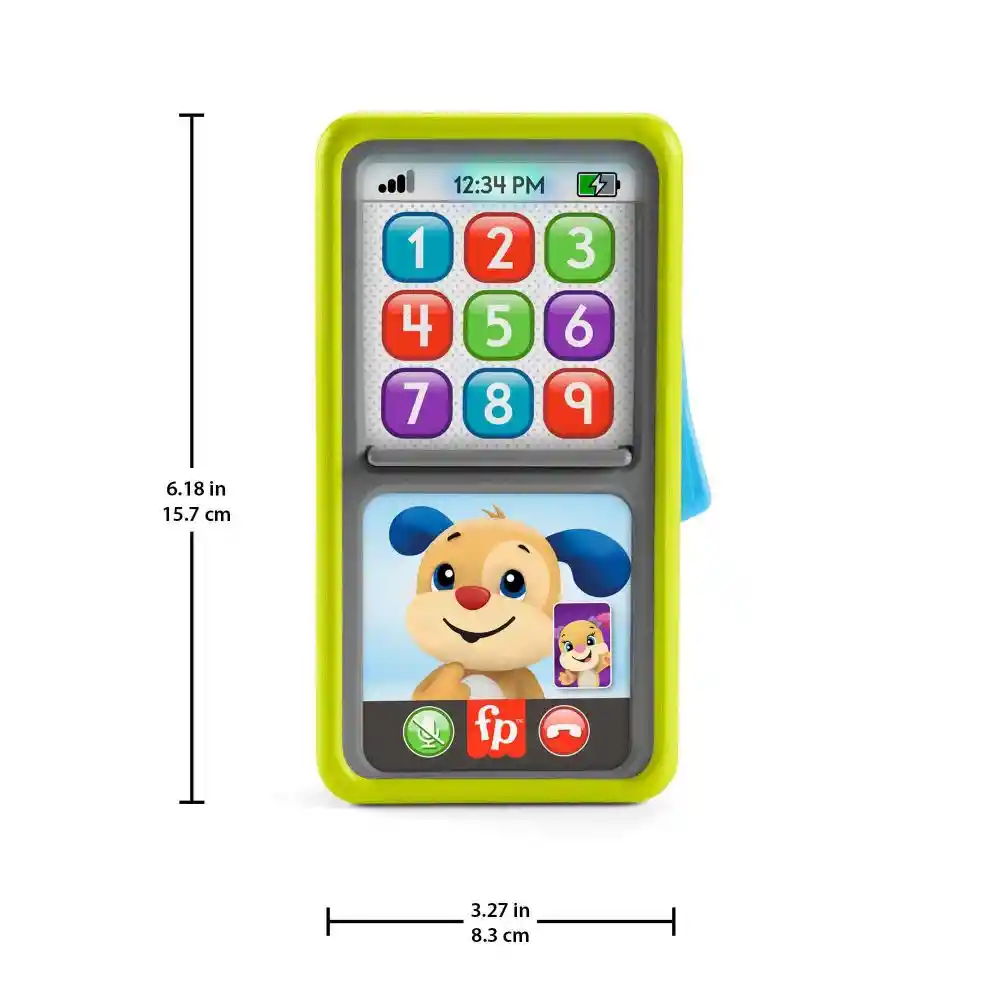   Fisher Price  Juguete Para Bebes Smartphone Aprendizaje Verde 
