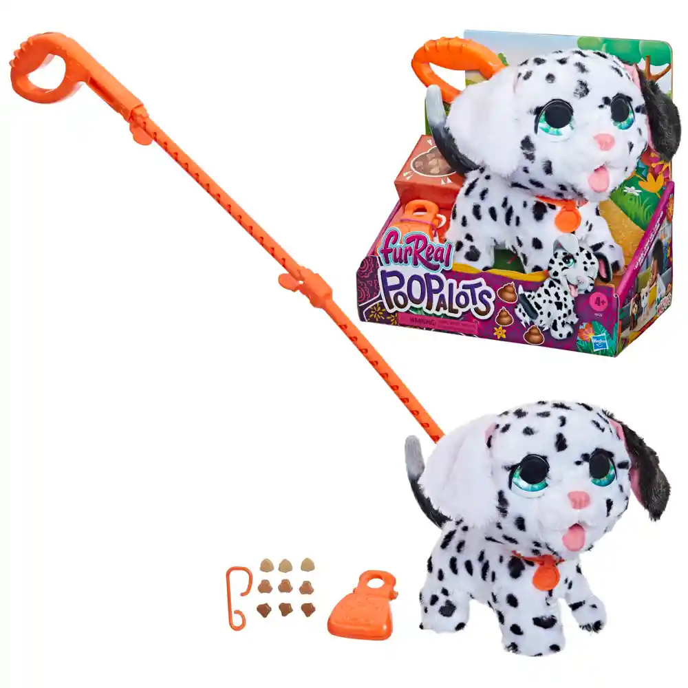 FurReal friends peluche poopalots grandes paseos dalmata hasbro