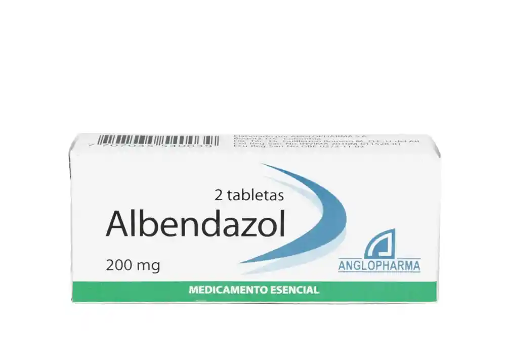 Albendazol 200mg Blister X 2 Tabletas