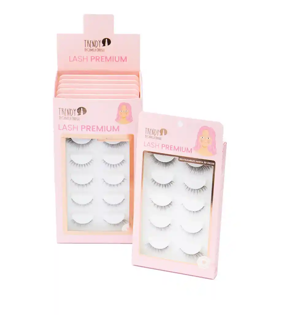  Pestanas TRENDY Set X 5 Lash Premium Ref Lp 