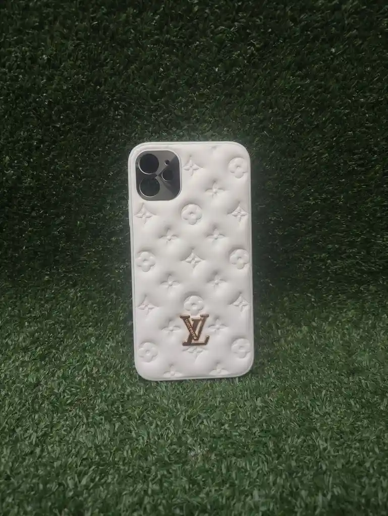 Iphone 11 Case De Lujo Louis Vuitton| Bordes Reforzados | Forro Protector | Apple | Carcasa | Funda | Anti Humedad | Iphone | Silicone | Full Proteccion