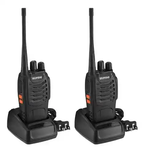 Radio Walkie Talkie Baofeng Bf-888s Uhf X2 Bateria 1500 Mah