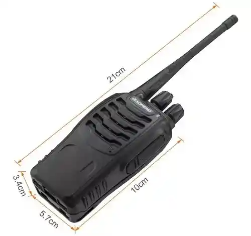 Radio Walkie Talkie Baofeng Bf-888s Uhf X2 Bateria 1500 Mah