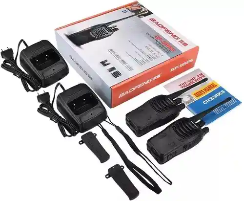 Radio Walkie Talkie Baofeng Bf-888s Uhf X2 Bateria 1500 Mah