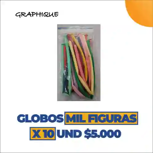 Globos Mil Figuras X 10 Unidades