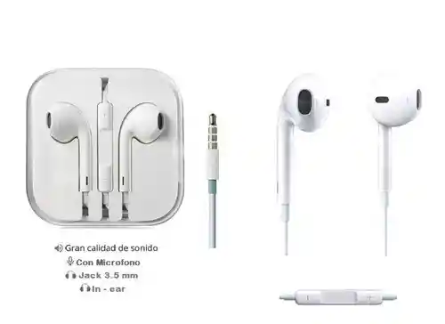  Audifonos iPhone Earpods Alambricos 