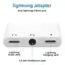 Adaptador Lightning 3.5mm Audio Y Carga Iphone 3 En 1