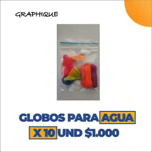 Globo Para Agua X 10 Unidades