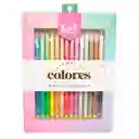 Set De Colores Redondos Kiut X 14 Unidades + 1 Color Doble Punta