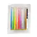 Set De Colores Redondos Kiut X 14 Unidades + 1 Color Doble Punta