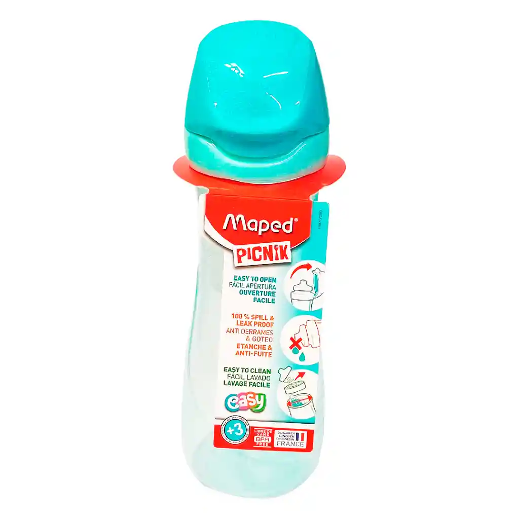 Termo Botella Maped Picnik 580 Ml, Uso Escolar.