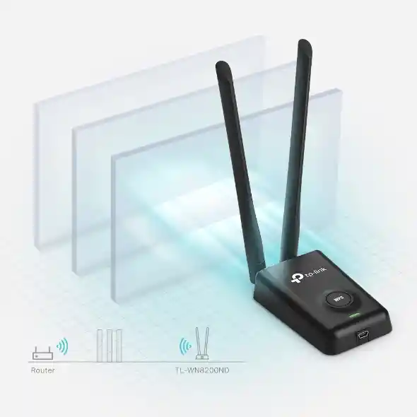 rompe muros Tp-Link tlwn8200nd usb adaptador wifi