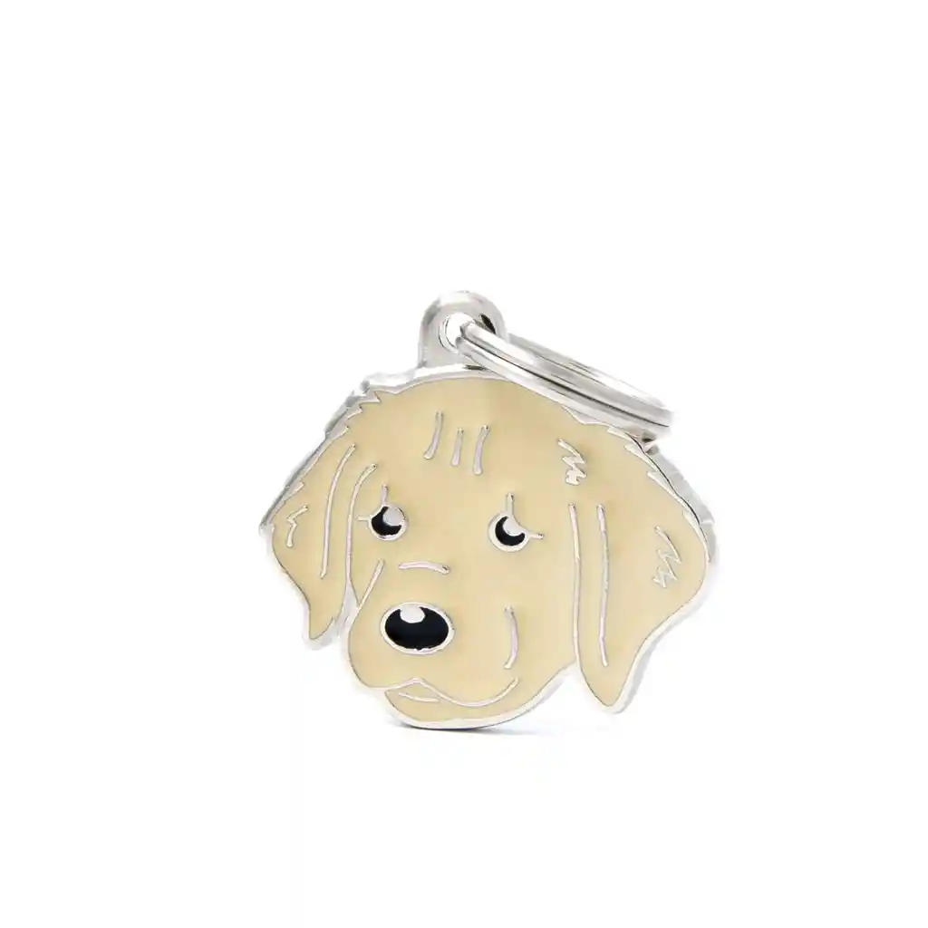 Placa Id My Family Perro Golden Retriever