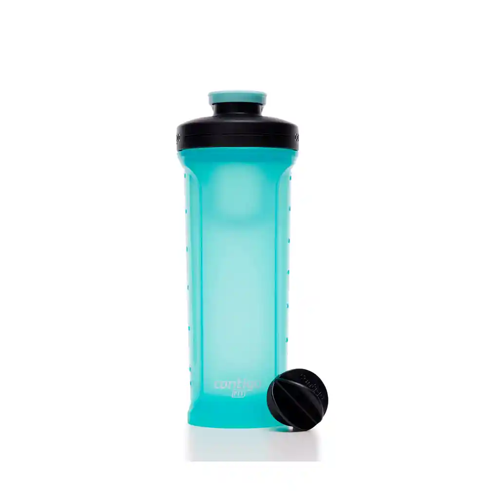 Shaker Vaso Mezclador Agua Botella Contigo Go Agitador 828ml Azul