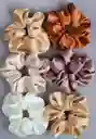 Set X4 Scrunchie Standar Seda Ghbeauty