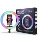 Aro De Luz 26cm Rgb + Tripode 2 Metros