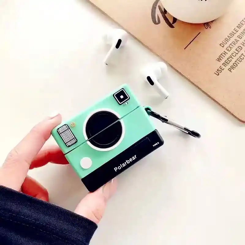 Funda Airpods Pro Cámara Polaroid Polarbear