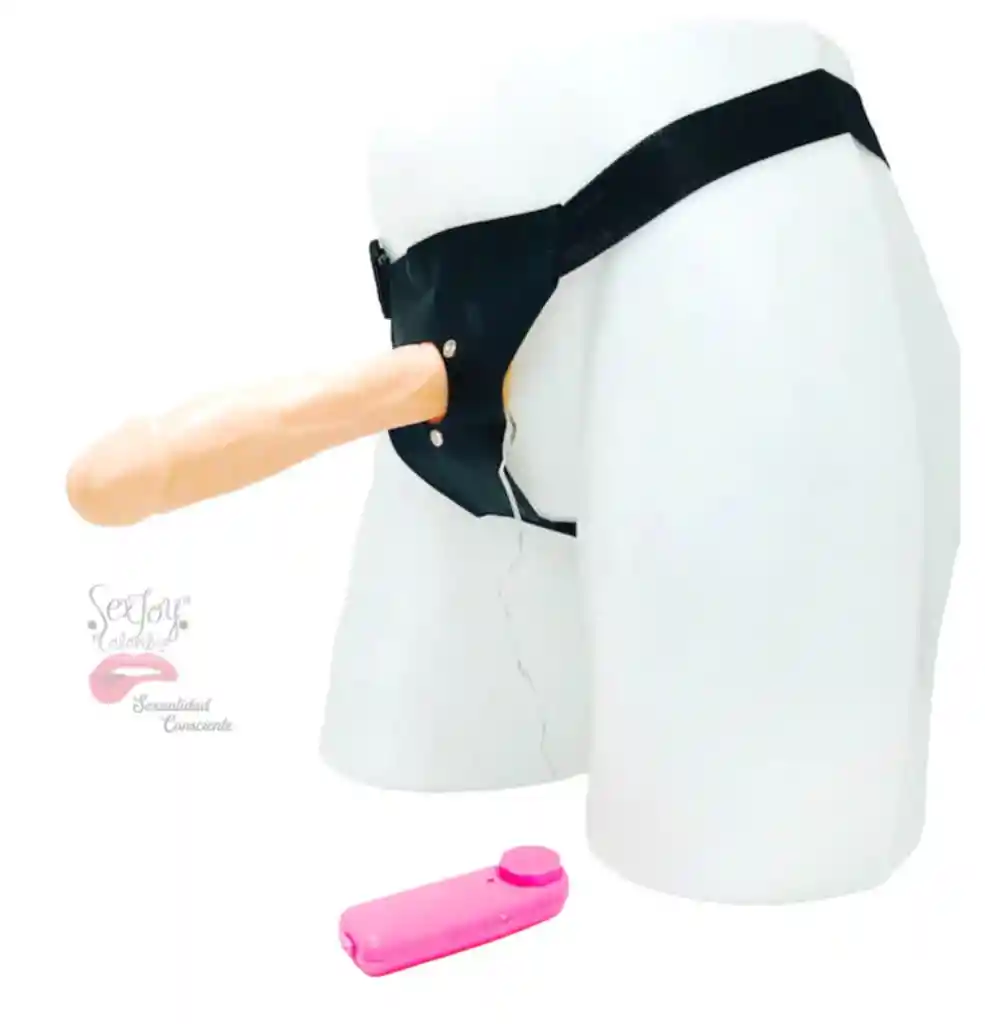 Arnes Basic Con Vibrador (femenino), Arnes Con Dildo Vibrador Talla S