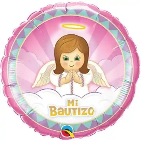 Globo Mi Bautizo Foil Niña X 1 Qualatex-hcf