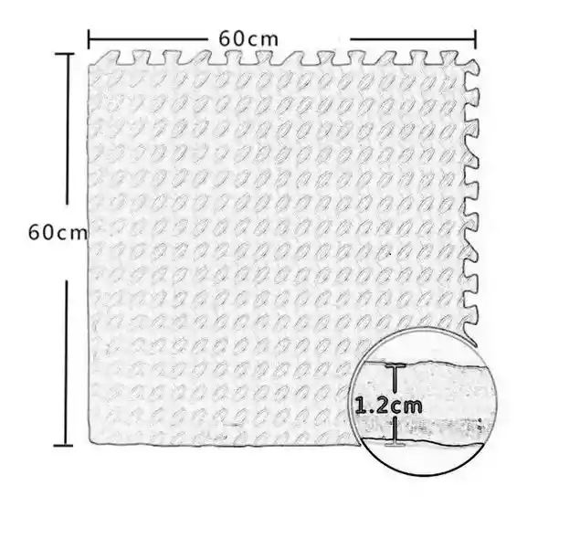 Tapete Foamy Grande 60 X 60