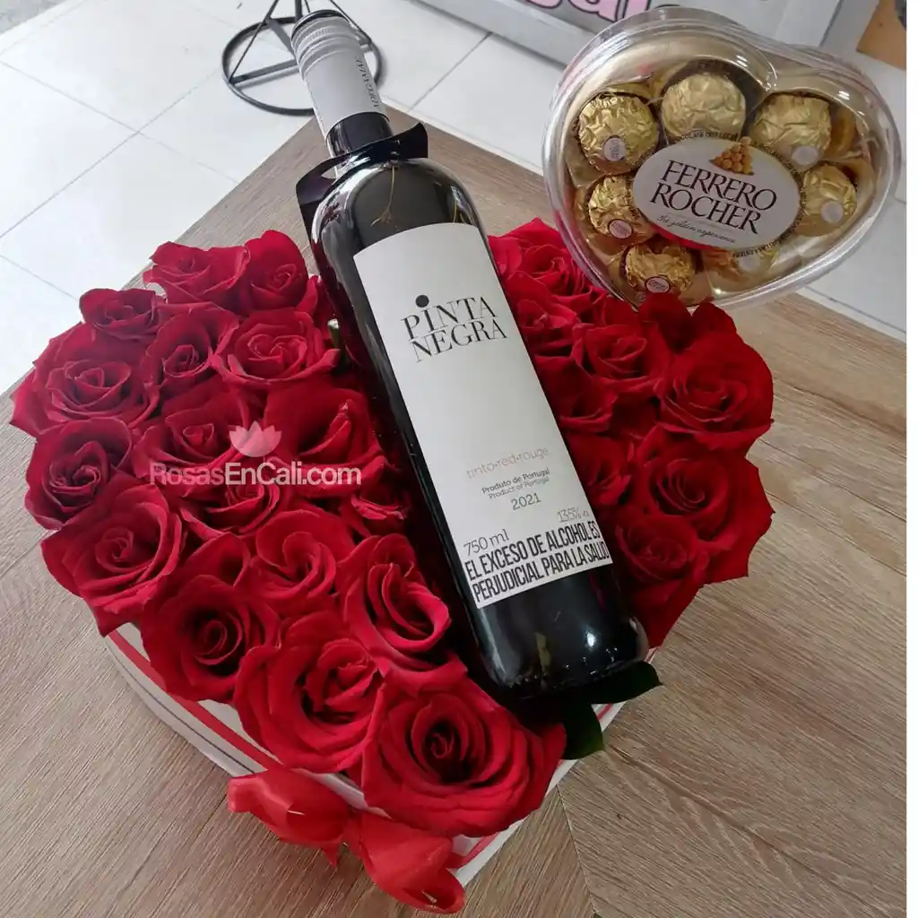 Corazon Rosa Roja, Licor Y Ferrero