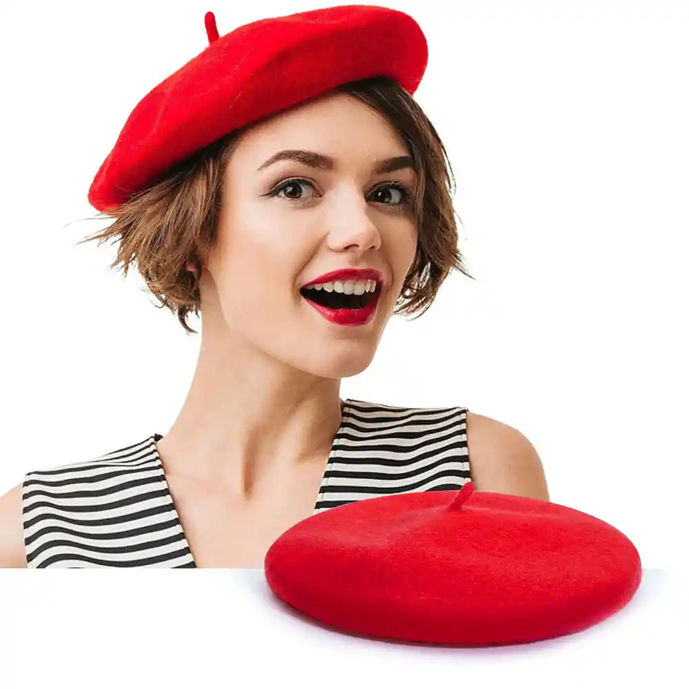 Gabardina Accesorios Dama Boina Mujer Gorro