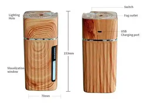 Humidificador L1 Color Madera Clara Y Oscura 300ml