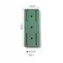 Soporte Colgador De Pared Adhesivos Doble Cara X5 Verde