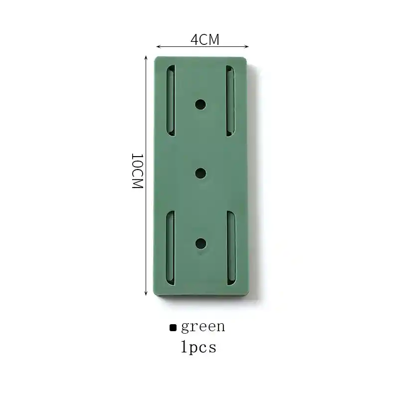 Soporte Colgador De Pared Adhesivos Doble Cara X5 Verde